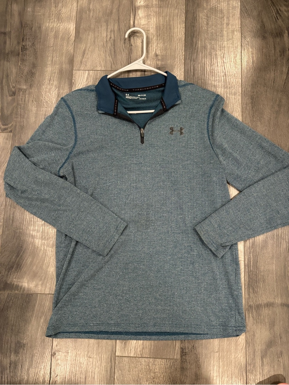 Under Armour Men’s Teal Heather 1/4 Zip Performance Pullover
